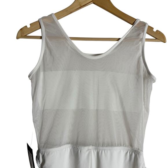 Norma Kamali Dash Dash Mio White Mesh One Piece Swimsuit Size Medium - Picture 10 of 12